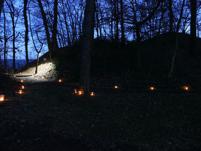 Waldadvent in der Fatima-Grotte (Foto: Karl-Franz Thiede)